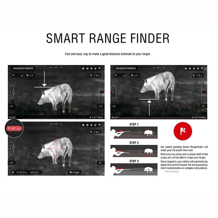 ATN TIWST4387A Thor 4 384 Thermal Rifle Scope Black...