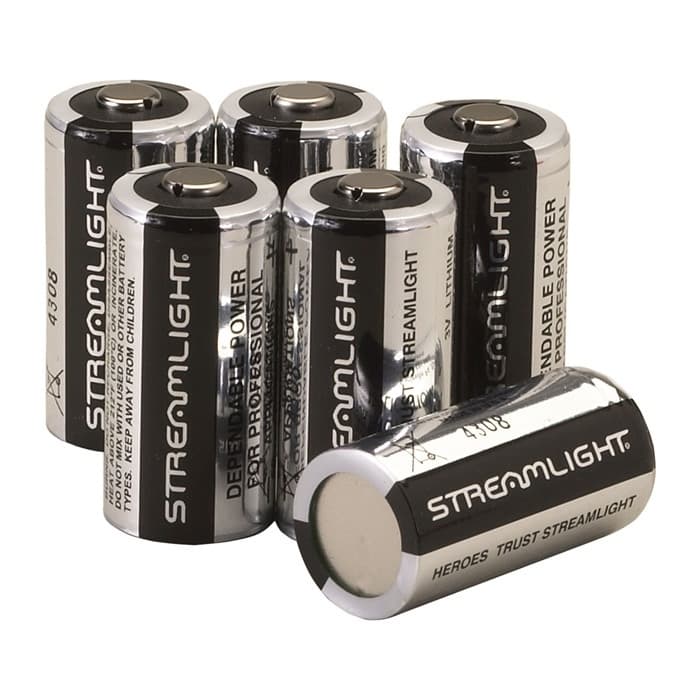 Streamlight 85180 CR123A 3V Li-Ion 6 Pack