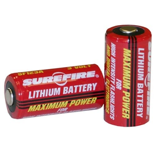 SureFire SF2CB 123A Batteries Red/Black 3.0 Volts...